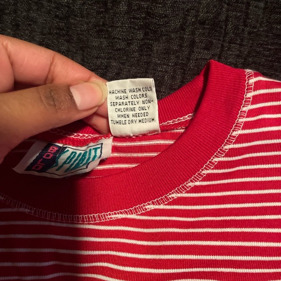 Bold Spirit Cherry Stripe Top - Picture 4 of 5